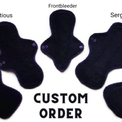 Image for custom order reusable cloth pads